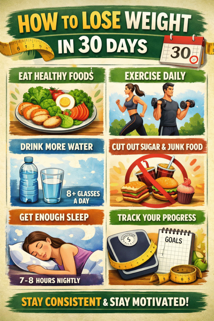 how to Lose Weight in 30 Days